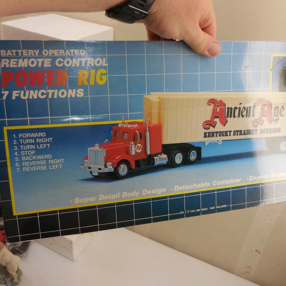 Vintage Ancient Age Bourbon Remote Control Power Rig Semi Truck Toy No. 4732